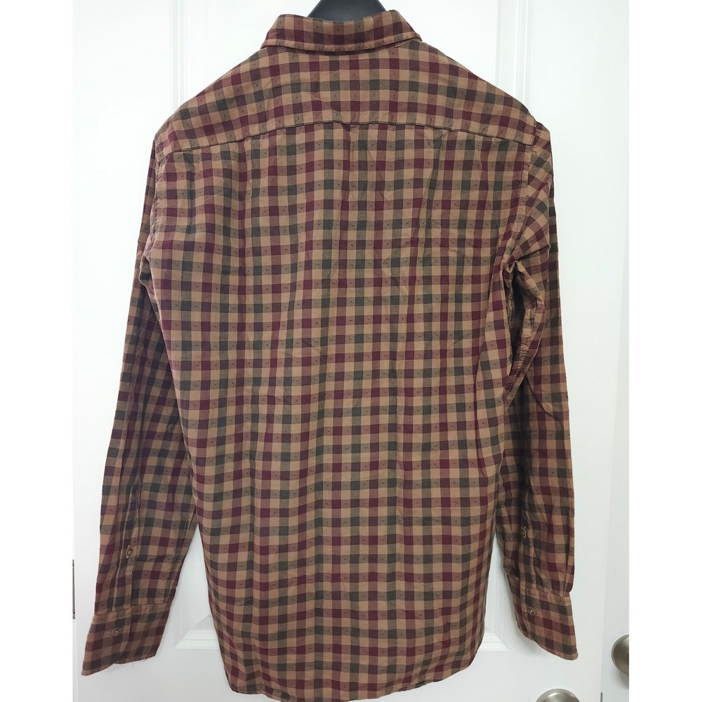 Ingram Mens Plaid Button Down Shirt Long Sleeve Made in Italy Size M - Picture 9 of 9